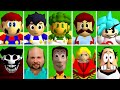 90 Characters Removing Cap Animations Super Mario 64 PC Port