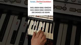 Download lagu Europe - The Final Countdown (Piano tutorial) #piano #tutorial #music #europe mp3