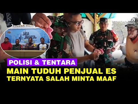 Polisi & TNI Main Tuduh Penjual Es Kue Berbahan Spons, Ternyata Hoaks Kini Minta Maaf
