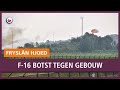 REPO: F-16 botst tegen gebouw op vliegbasis Leeuwarden