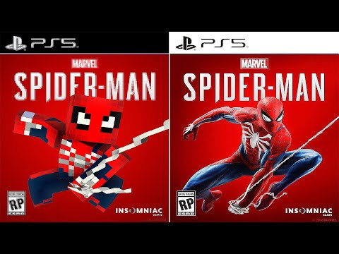 GIBORG - Recreating Spider-Man Game Posters in Minecraft Style Part 2