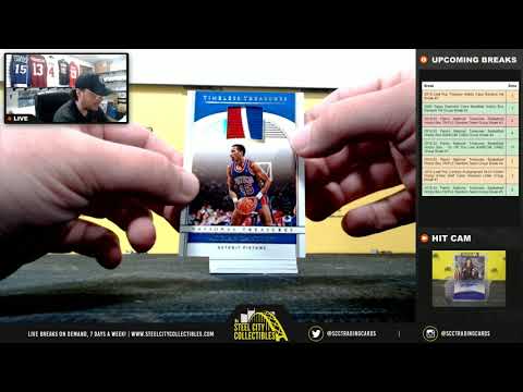 2019-20 Panini National Treasures Basketball Hobby Box TRIPLE Random Team Group Break #3