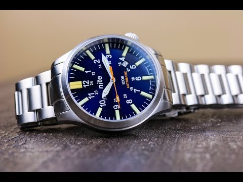 Nite Watches Icon Automatic-Blue Dial Beauty With Tritium Tubes!