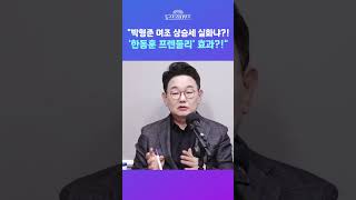 [뉴스트라다무스] 박형준 지지율의 상승세?! 김미선, 박형준이 약간 '한동훈 프렌들리'하게 가고 있다?! #shorts