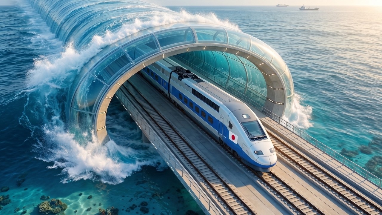 How Japan Built an Underwater Bullet Train Tunnel Beneath the Ocean (Full Process)