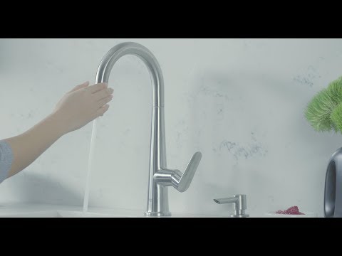 Veletto Single-handle Pull-down Kitchen Faucet // GROHE STARLIGHT CHROME // YouTube Video