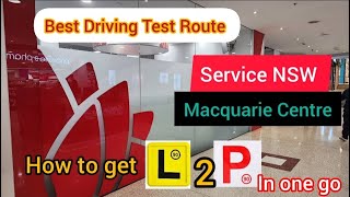 Service NSW Macquarie Centre Best Driving Test Route to get your Driving Licence