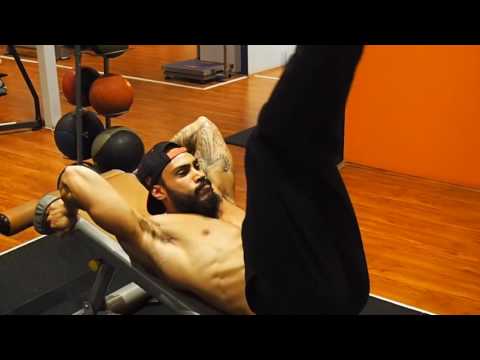 Incline leg raises - Abs