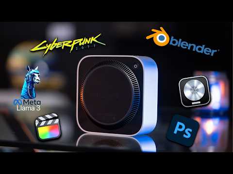 M4 Mac Mini (Base Model) Stress Test 🥵 Blender, Logic Pro, Llama, and More!