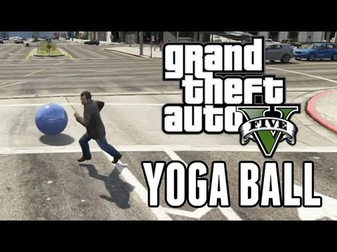 Grand Theft Auto 5 : YOGA BALL CHALLENGE!