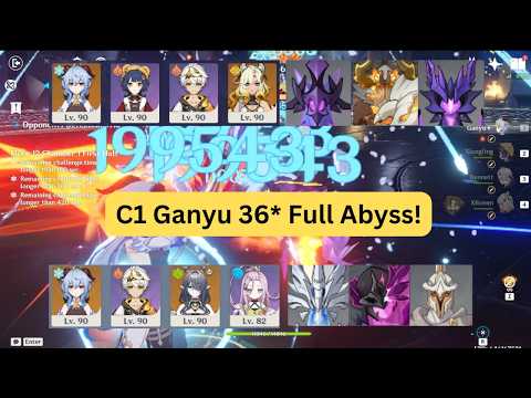 Can Ganyu clear the Hardest Abyss Ever?? C1 Ganyu Melt All Chambers (6.3b / Luna 4 Abyss)