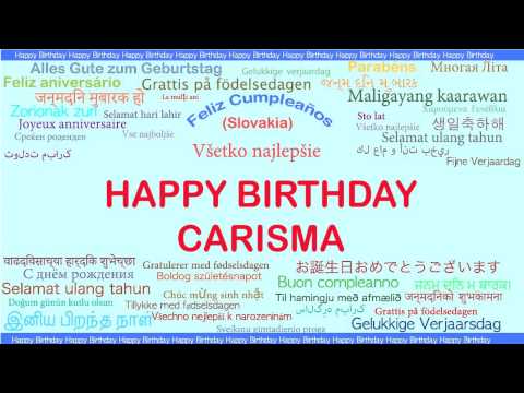 Carisma   Languages Idiomas - Happy Birthday