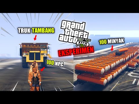 EKSPERIMEN MENABRAK RATUSAN NPC | KUAT BANGET GOKIL!! - GTA 5 MOD