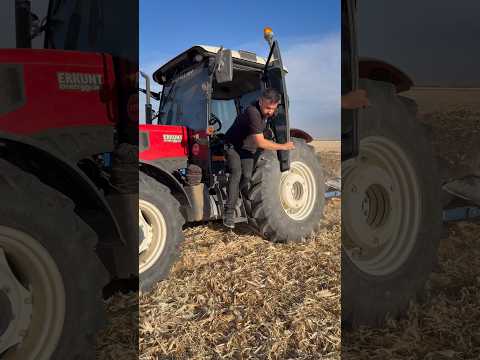 I JUMPED OFF THE TRACTOR AND RIDED ON THE FIELD PLOWING MACHINE