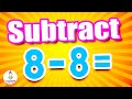SUBTRACTION By 8 Basic Subtraction For Kids With Learning Time Fun Math