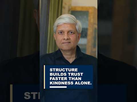 Structure builds trust faster than kindness alone.