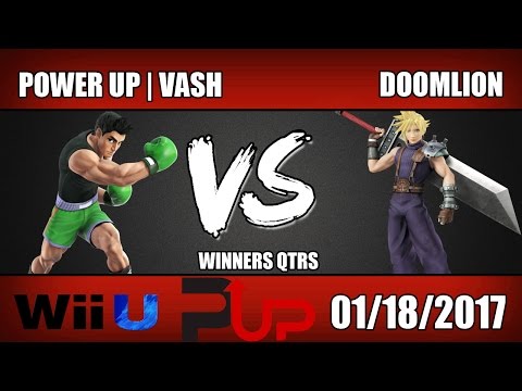 PowerUp | Vash (Little Mac) vs Doomlion (Cloud) - Wii U Winners Quarters - SOS