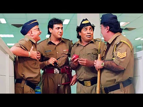 सेब देखकर पुलिस स्टेशन में मची अफरा-तफरी 😂 Govinda - Johnny Lever Police Comedy Scene | Gambler