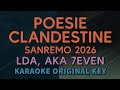 LDA Aka 7even Poesie Clandestine Karaoke Version Sanremo 2026
