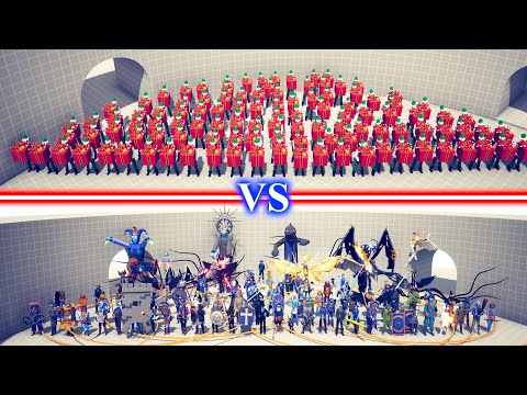 SECRET ADDON TEAM vs PRESENT ELF TEAM - Totally Accurate Battle Simulator TABS
