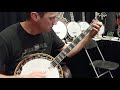 Hank Smith (Hank Pattie & The Current) on the Deering Tony Trischka Silver Clipper - IBMA 2018