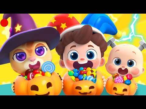 Trick or Treat Song | Halloween Gumballs | Halloween Songs | Nursery Rhymes & Kids Songs | BabyBus