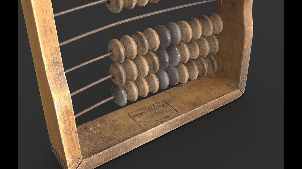 Abacus Edged by Time 3D Model