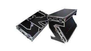 ProX XS-ZTABLE Portable Z-Style Dj Table Flight Case with handles & wheels