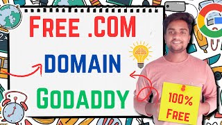 How to Get Free .COM Domain For 1 Year From Godaddy For Free | .COM Domain Free From Godaddy 2024