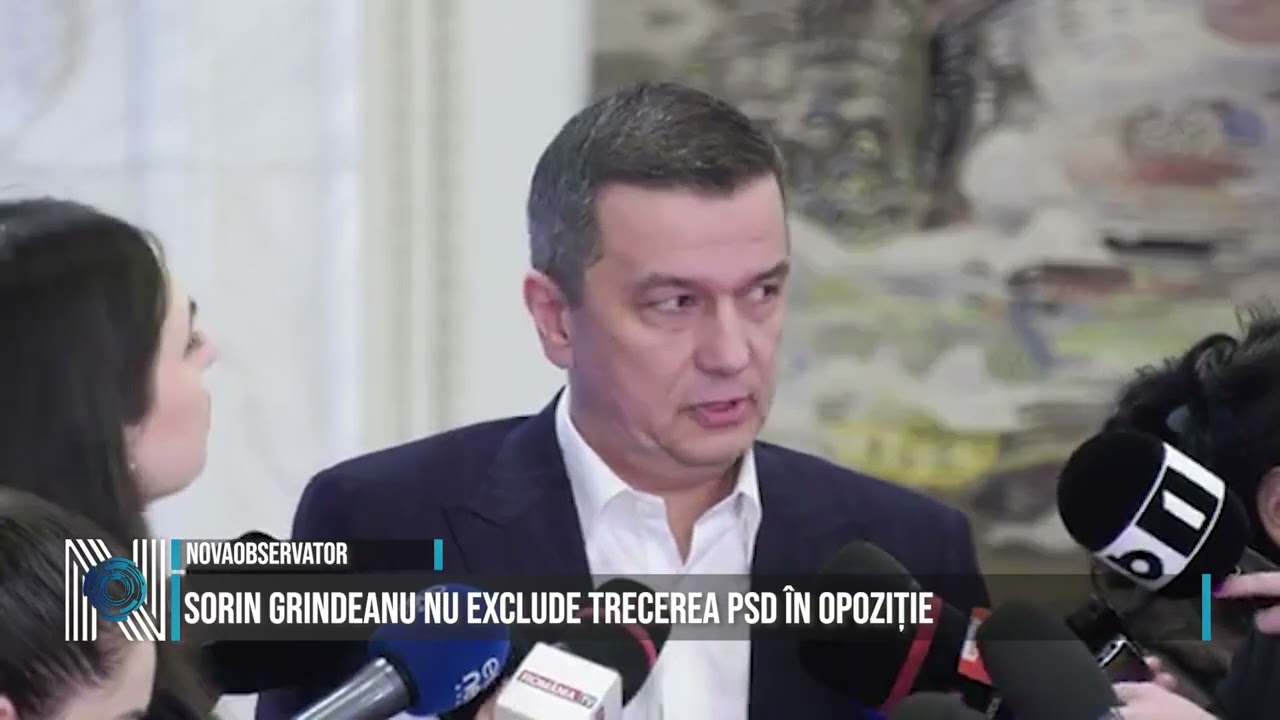 Sorin Grindeanu nu exclude trecerea PSD în opoziție