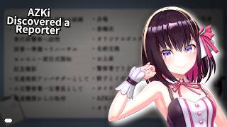 AZKi Discovered a Reporter Wearing Her Old Merch【Hololive】