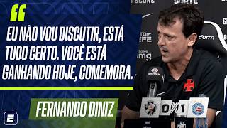FERNANDO DINIZ DEBATE COM JORNALISTA APÓS DERROTA DO VASCO PARA O BAHIA NO BRASILEIRÃO | COLETIVA