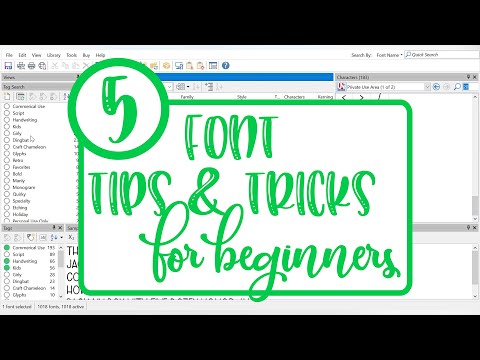 5 Tips and Tricks for Fonts for Silhouette and Cricut