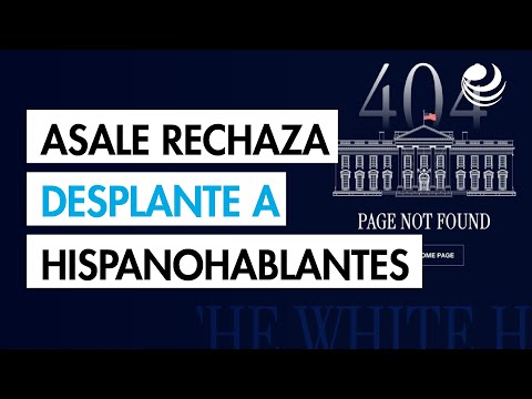 Academias de la Lengua Española rechazan cierre de la página web de la Casa Blanca en español