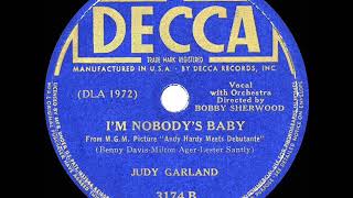 1940 HITS ARCHIVE: I’m Nobody’s Baby - Judy Garland