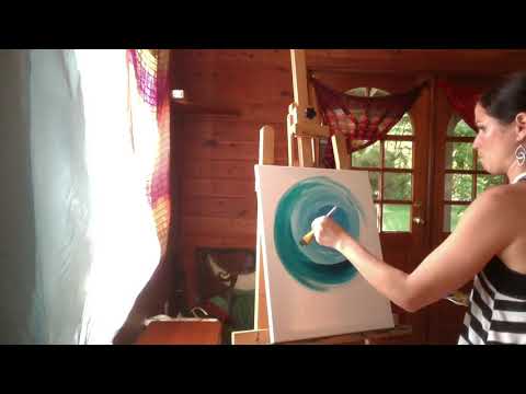 Ride the Wave Painting Time-Lapse Video by Michelle Pier, Guam Artist