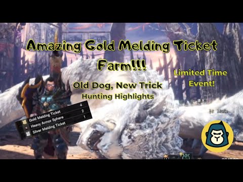 Amazing Gold Melding Ticket Farm! Run it while you can! [Monster Hunter World: Iceborne]