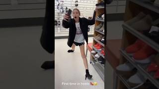 Music video thumbnail preview for Girl walking in tall red heels falls by Silly