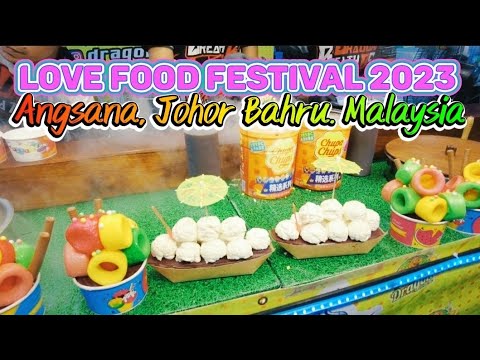 Johor Food Tour no Love Food Festival 2023 por Jom Heboh: Angsana Johor Bahru Mall. Malásia.