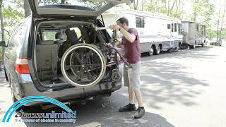 Multi-Lift | PIR | Experienced User | Stowing a Wheelchair in a Honda Odyssey  60/40 seats