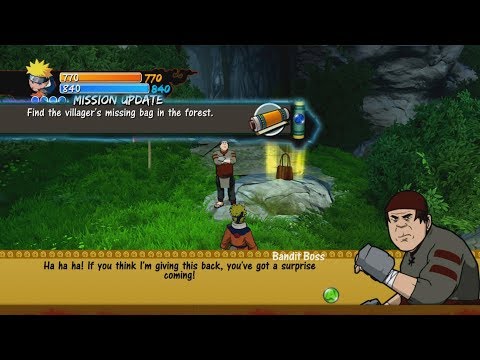 Naruto Rise of A Ninja Walkthrough Part 31 - The Lost Bag Mission Gameplay 1080p Xbox 360