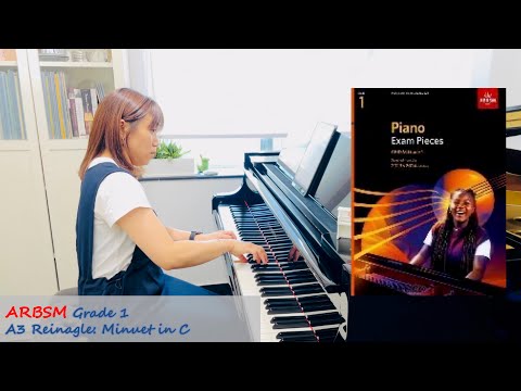 ABRSM Piano Grade 1 A3 Alexander Reinagle: Minuet in C No.10 from 24 Short and Easy Pieces, Op.1