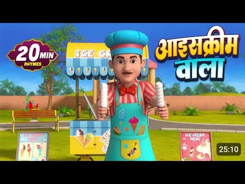 🍦 Here comes the Ice Cream Man with 25 minutes of exciting Hindi rhymes!🎶 Sing, #funny #kids 