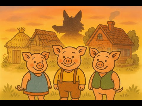 Die drei kleinen Schweinchen – Das ganze Märchen zum Einschlafen
