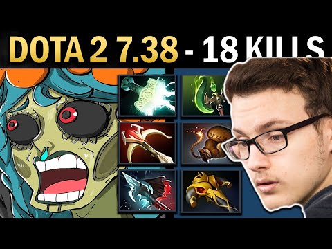 Muerta Gameplay Miracle with 18 Kills and Mjolnir - Dota 2 7.38