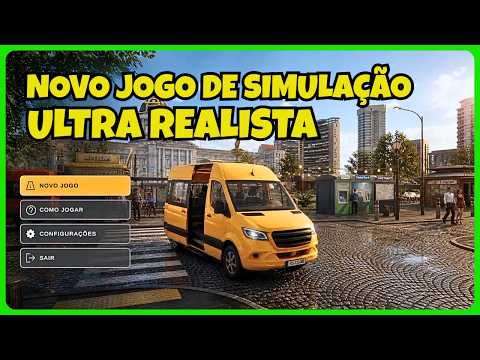 🟢Novo Jogo Simulador | Minibus Simulator | Simulador de Micro Ônibus| Teste Full Demo PC| Review