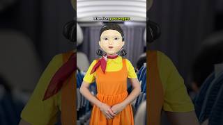 Airline hires a powerful flight attendant 😂 #squidgames 🍠🍠🍠🍠
