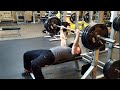 Heavy training 315LB X 5 on bench press
