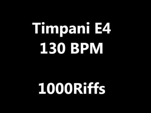 Timpani E4 Metronome : 130 BPM - Beats Per Minute
