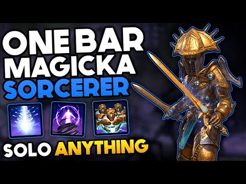 The Best Solo One Bar Magicka Sorcerer Build - Solo Anything, Even Dungeons | ESO - Update 44